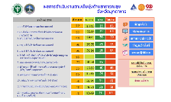 Dashboard แสดงผลการดำเนินเข็มมุ่งด้านสาธารณสุข